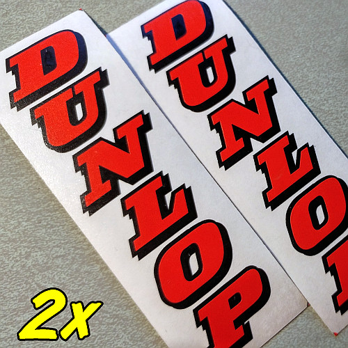 Dunlop Fork Decals Neon Red