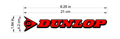 Dunlop Decal 21cm long