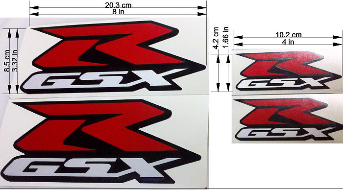 GSXR reflective Suzuki decal