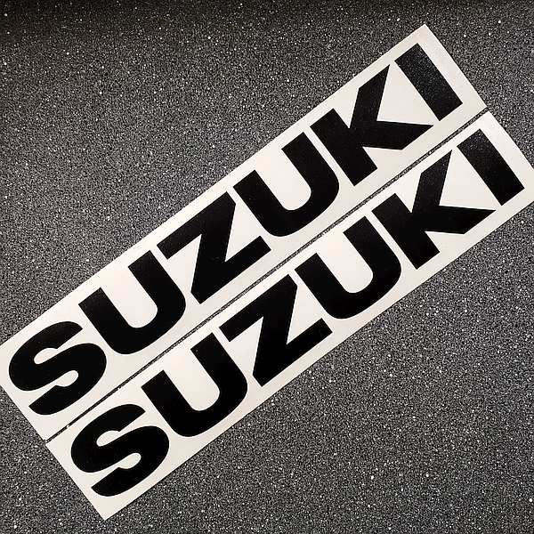 Suzuki Black Decals 