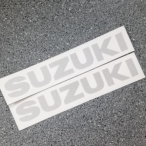 Suzuki Decals Reflective White