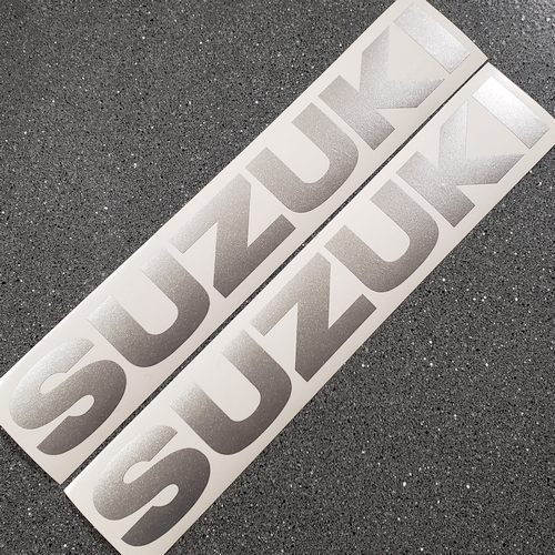 Suzuki Decals Metallic Silver