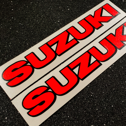 Suzuki Neon Red Decals GSXR